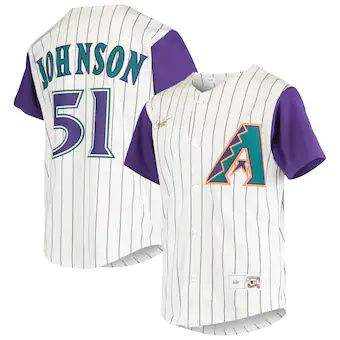 youth nike randy johnson cream arizona diamondbacks alterna